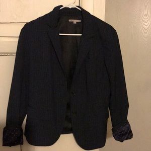 GAP Navy Pinstripe Blazer